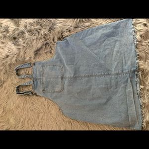 Denim overall dress